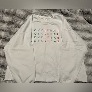 Cyclebar oversized slight crop sweatshirt
